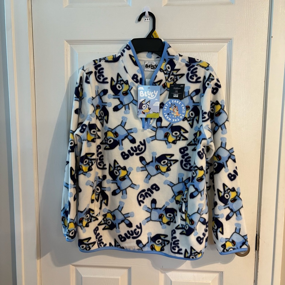 Bluey Licensed Fleece Pullover NWT Sz L